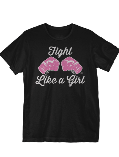 hit like a girl t shirt